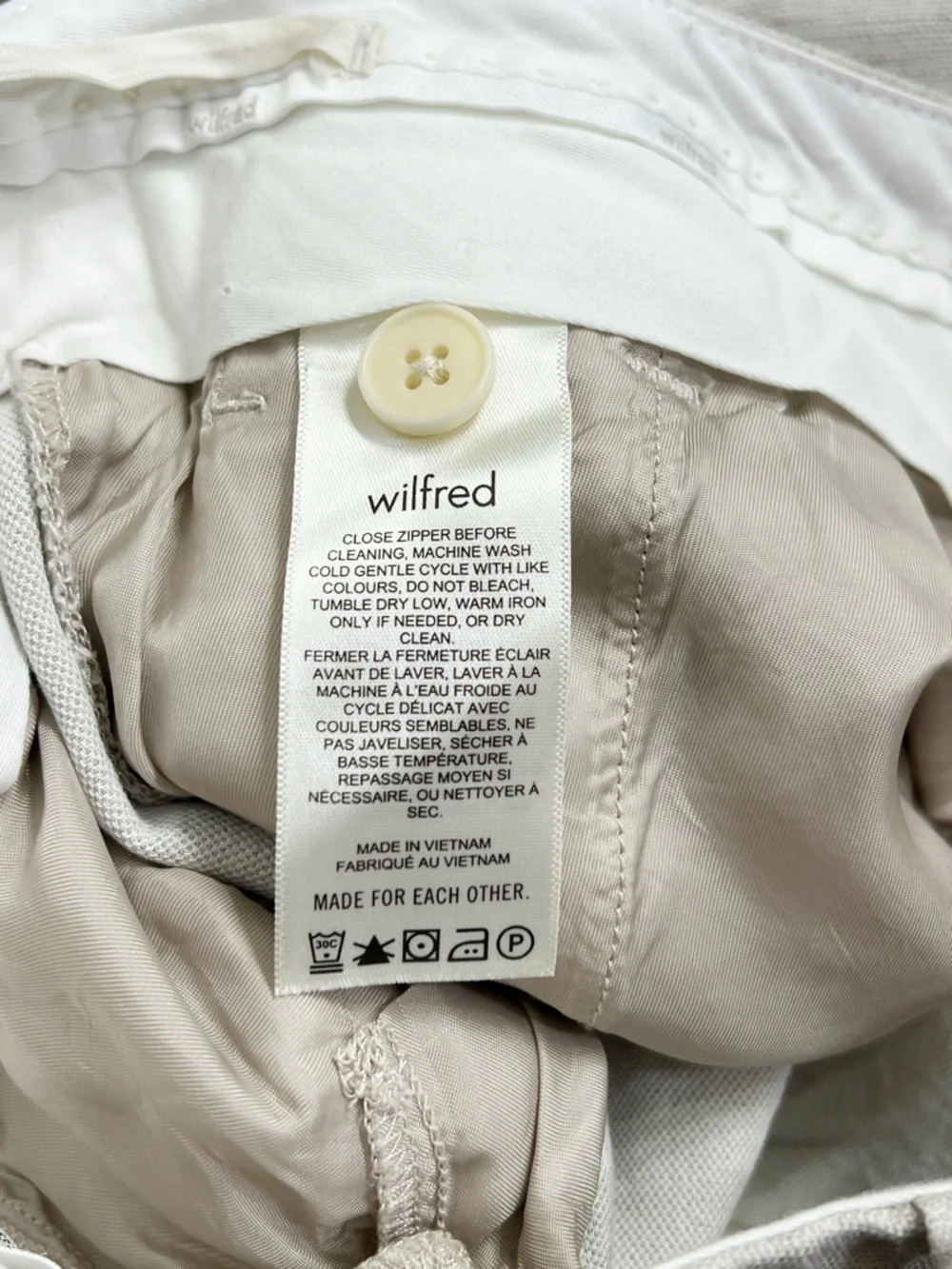 Aritzia The Effortless Pant Linen Natural Ecru